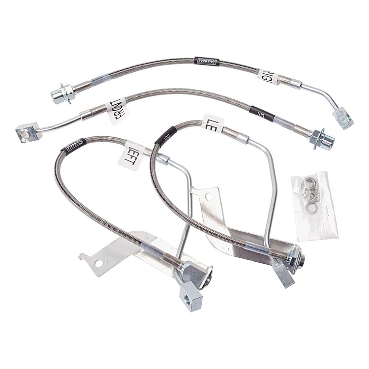 Street Legal Brake Hose Kit 1999-04 Mustang Without Traction Control