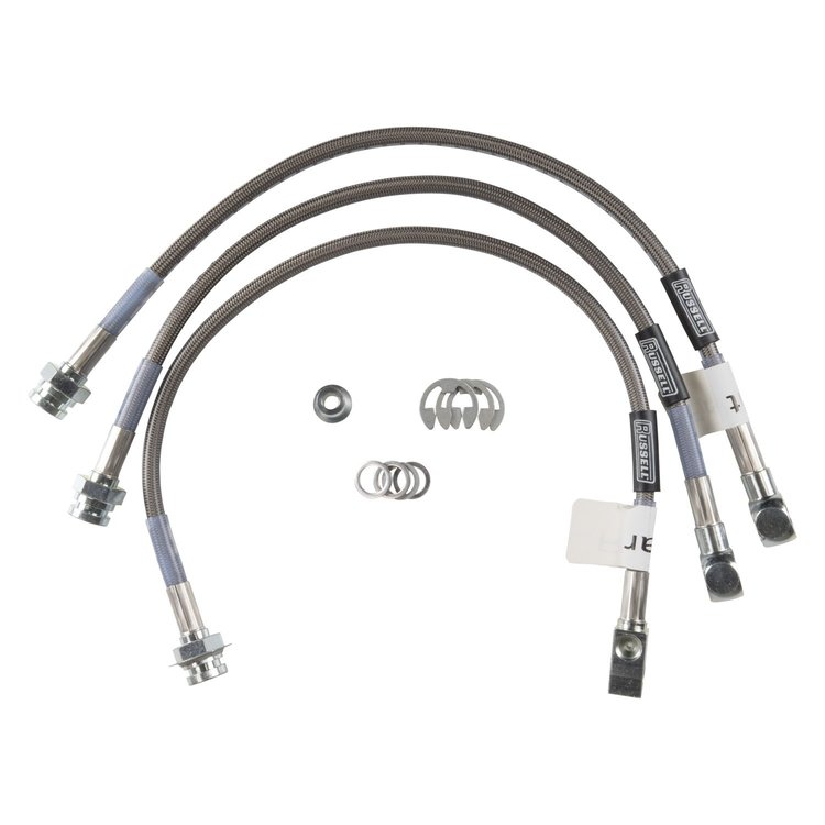 Street Legal Brake Hose Kit 1977-81 CJ5/CJ7, Disc Front / Drum Rear