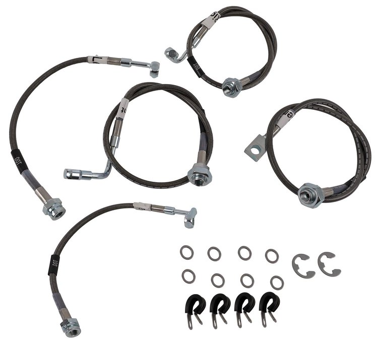 Street Legal Brake Hose Kit 1999-06 Silverado/Sierra 1500 Pickup 2WD w/6-7" Lift