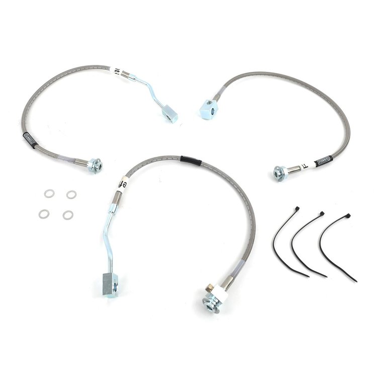 Street Legal Brake Hose Kit 1990-96 F-150/Bronco 4WD w/4" Lift