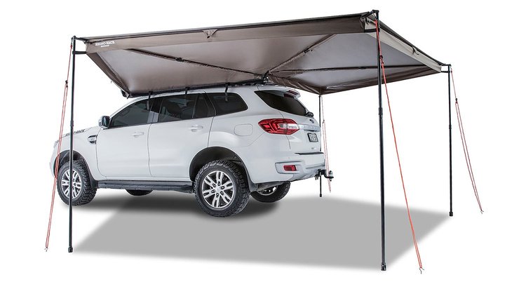 33100 Batwing Awning (Left): Provides 270 degrees of Shade covering 11 sqm / 118sq/ft