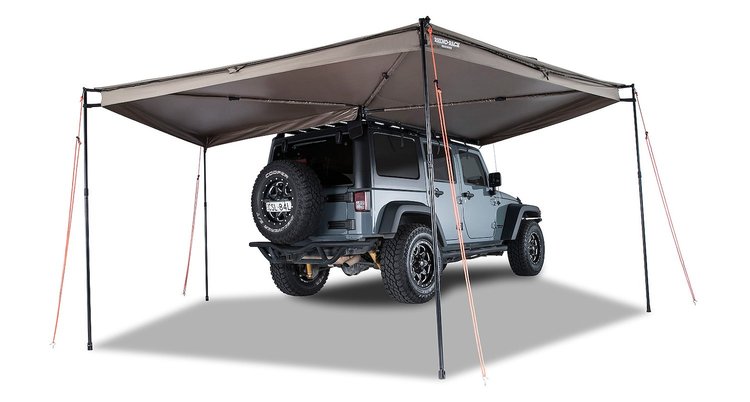 33200 Batwing Roof Rack Awning (Left): 270 degrees of Shade covering 11 sqm / 118sq/ft