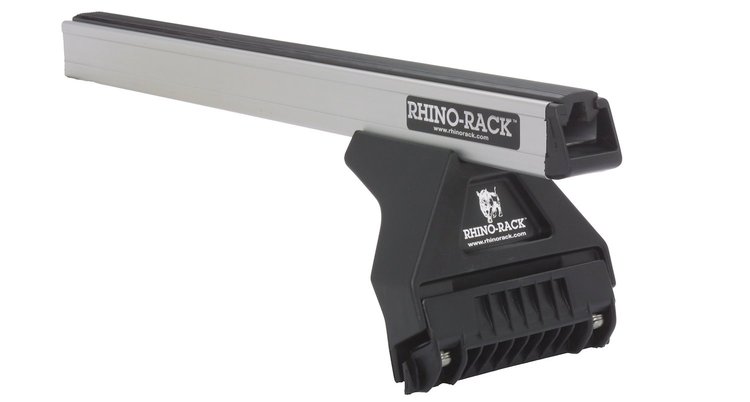 JA0564 Heavy-Duty RL110 Silver 2-Bar Roof Rack, 1985-1991 Mitsubishi Diamante