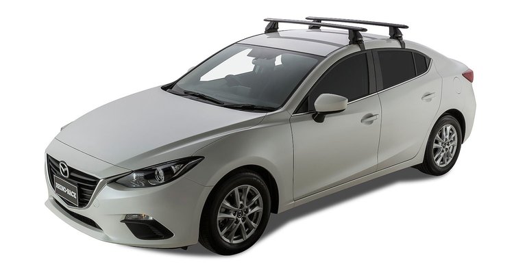 JA6033 Vortex 2500 Black 2-Bar Roof Rack, 2014-2018 Mazda Mazda 3