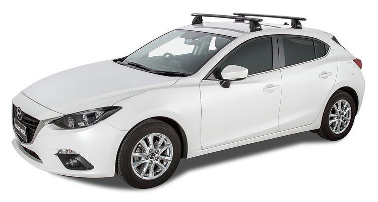 JA6345 Vortex 2500 Black 2-Bar FMP Roof Rack, 2006-2014 Subaru Tribeca