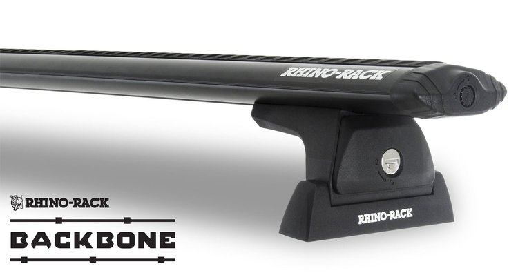 JA6390 Vortex RLT600 Black 3 Bar Rhino-Rack Backbone Roof Rack, 2007-2018 Jeep Wrangler