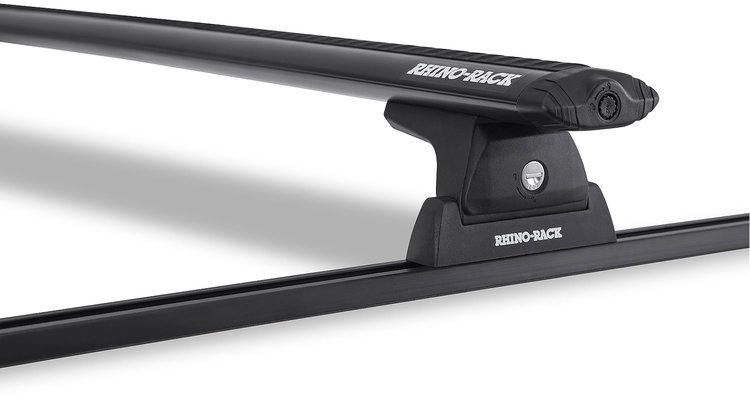 JA8723 Vortex RLT600 Trackmount Black 2-Bar Roof Rack, 2008-2016 Ford F350