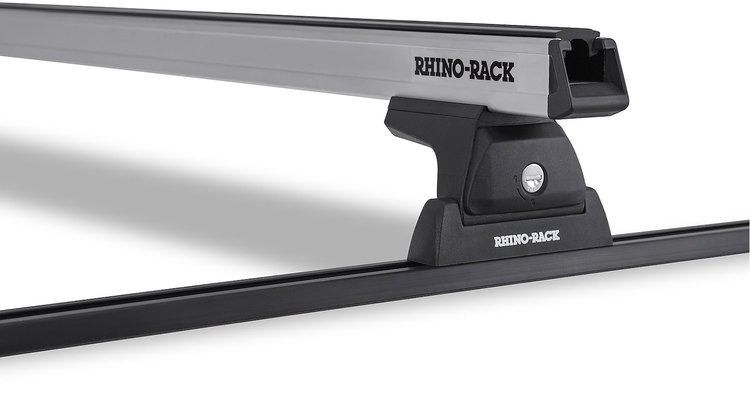 JA8727 Heavy-Duty RLT600 Trackmount Silver 2-Bar Roof Rack, 2008-2016 Ford F350