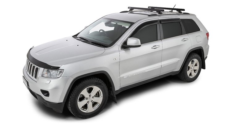 JA9435 Heavy-Duty RCL Black 2-Bar Roof Rack, 2011-2021 Jeep Grand Cherokee