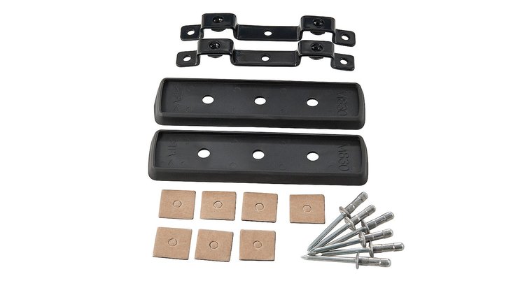 QMFK08 QuickMount Ditch Bracket, 2015-2022 Chevrolet Colorado, Incl. 6 Patches, 6 Rivets, 2 Brackets, 2 Low Gasket Skirts, For U