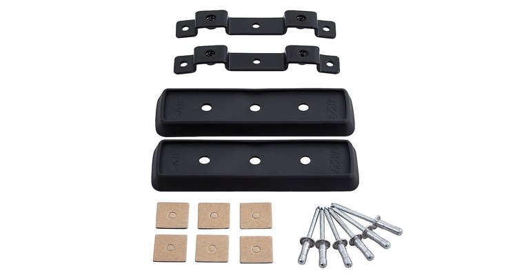 QMFK15 QuickMount Ditch Bracket, 2009-2021 Ram 1500, For Use w/RLT600 Roof Racks, Optional Skirt Available For Some Fitments