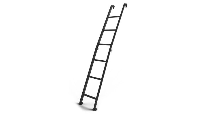 RAFL Folding Ladder, 7.6 ft. Length, Aluminum w/Black Powder Coat Finish, For Use w/Rhino Pioneer Products