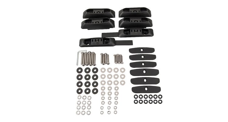 RCP02-BK RCP Roof Rack Base Kit, 1998-2007 Toyota Landcruiser, 6 Sets, Crossbars And Legs Sold Separately
