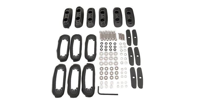 RCP17-BK RCP Roof Rack Base Kit, 2008-2021 Toyota Landcruiser, 6 Sets