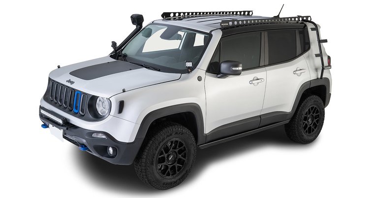 RJRB1 Rhino-Rack Backbone Mounting System, 2015-2022 Jeep Renegade, B/Bone