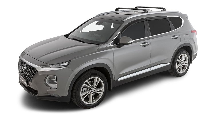 RVP85 Vortex RVP Roof Rack, 2019-2022 Hyundai Santa Fe,  2 Bar,  Front 966 mm,  Rear 924 mm,  Black