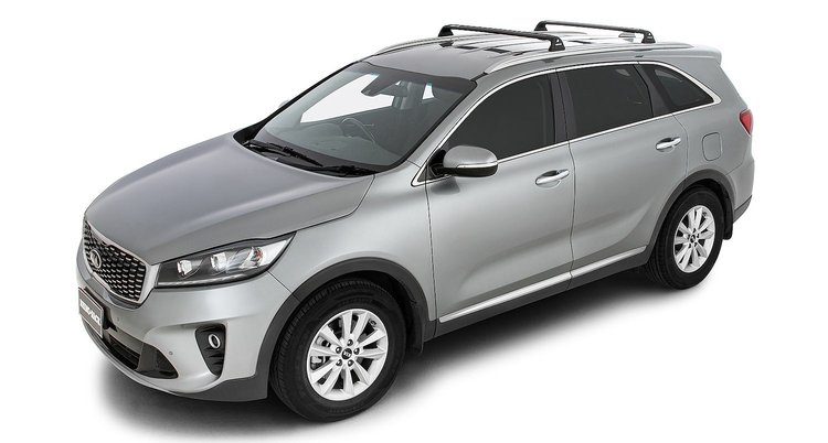 RVP87 Vortex RVP Roof Rack, 2016-2020 Kia Sorento, 2 Bars, Front 961 mm, Rear 906 mm, Black