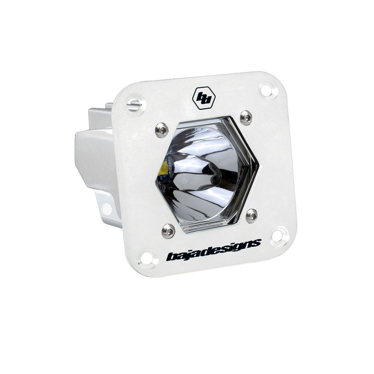 S1 White Flush Mount Auxiliary Light Pod [Universal]