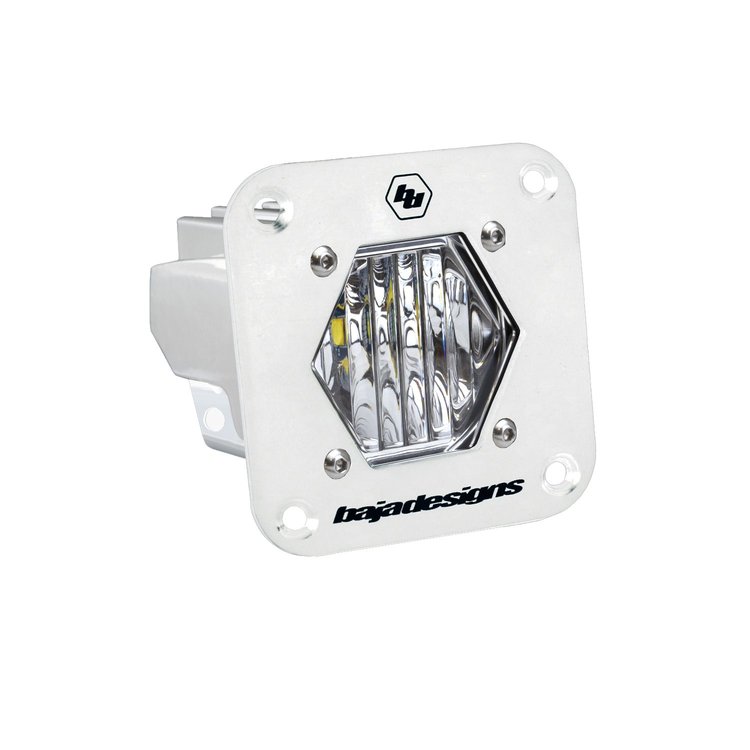 S1 White Flush Mount Auxiliary Light Pod [Universal]