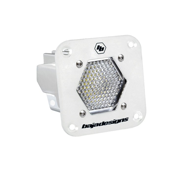 S1 White Flush Mount Auxiliary Light Pod [Universal]
