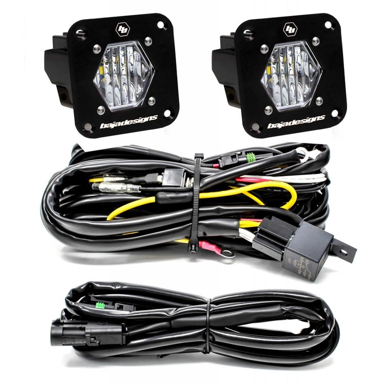 S1 Black Flush Mount LED Light Pod Reverse Kit [Universal]
