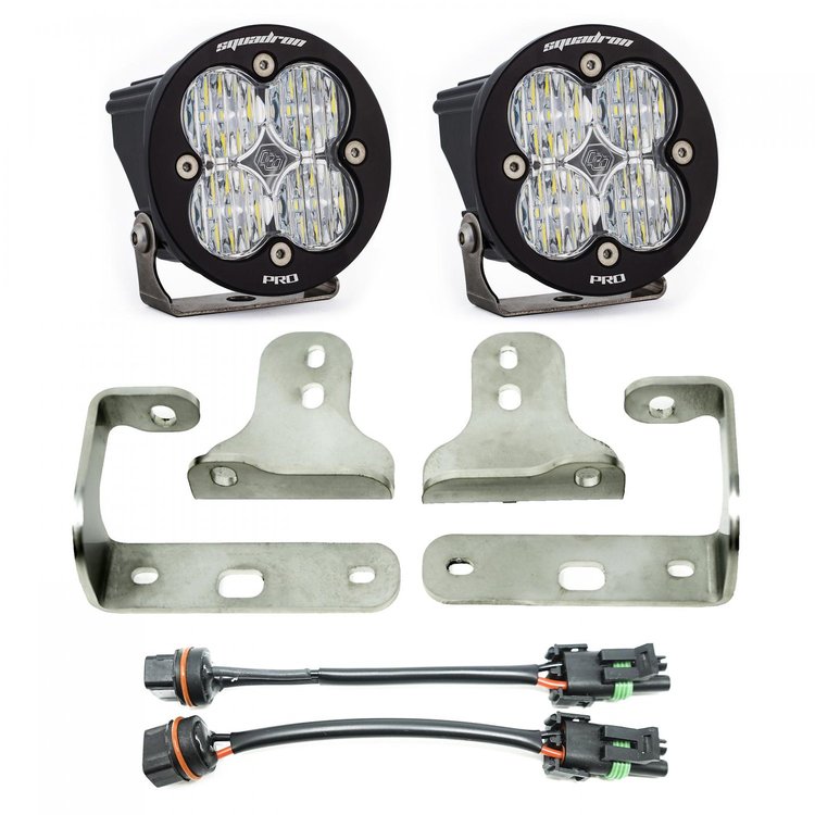 Squadron-R Pro Fog Pocket Light Kit for 2020-2022 Jeep Gladiator; 2018-2022 Jeep Wrangler JL w/ OE Sport Bumper