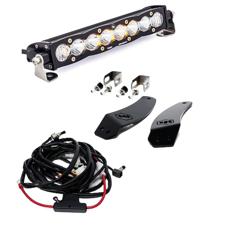 S8 10 in. Grille Mount Light Bar Kit for 2020-2021 Arctic Cat Wildcat XX; 2018-2019 Textron Wildcat XX