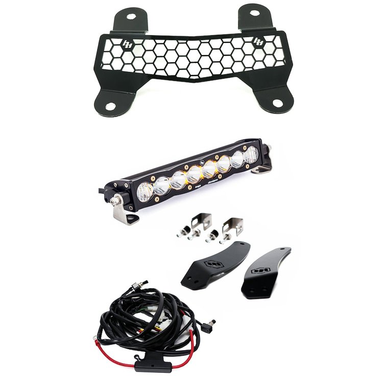 S8 10 in. Grille Mount Light Bar Kit w/Facia for 2020-2021 Arctic Cat Wildcat XX; 2018-2019 Textron Wildcat XX