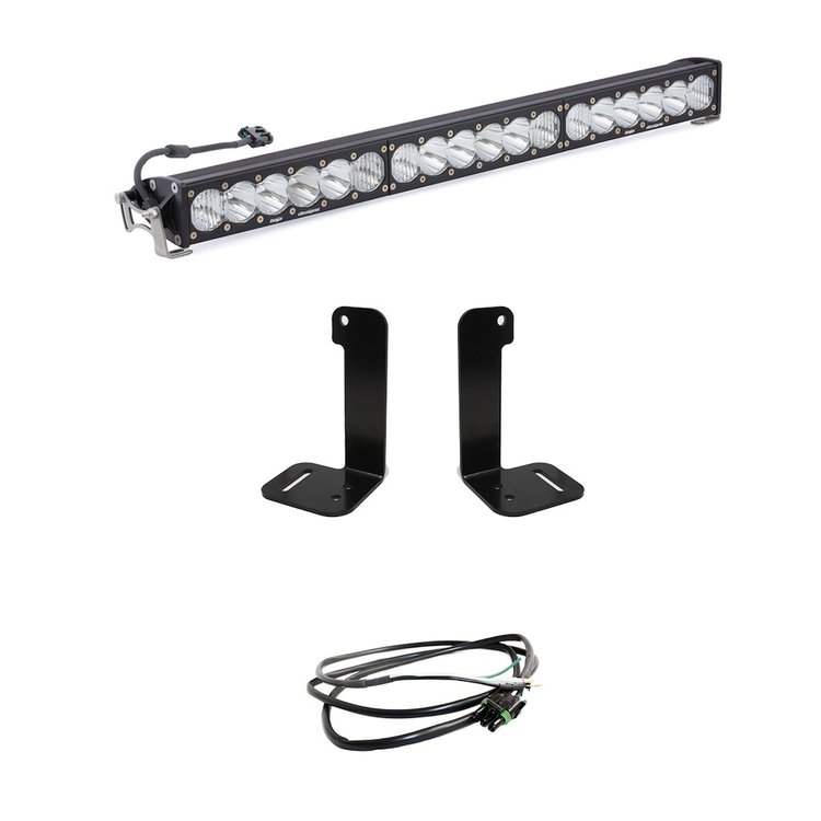 OnX6+ 30 in. Bumper Light Kit for 2020-2022 Jeep Gladiator; 2018-2022 Jeep Wrangler JL w/ OE Plastic Bumper