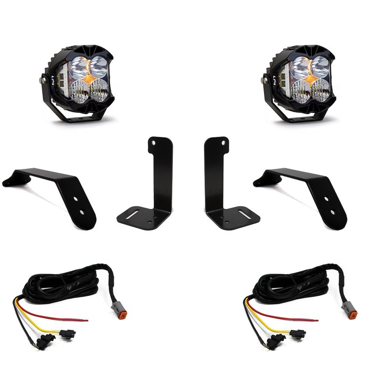 LP4 Pro Bumper Light Kit for 2020-2022 Jeep Gladiator; 2018-2022 Jeep Wrangler JL w/ OE Plastic Bumper