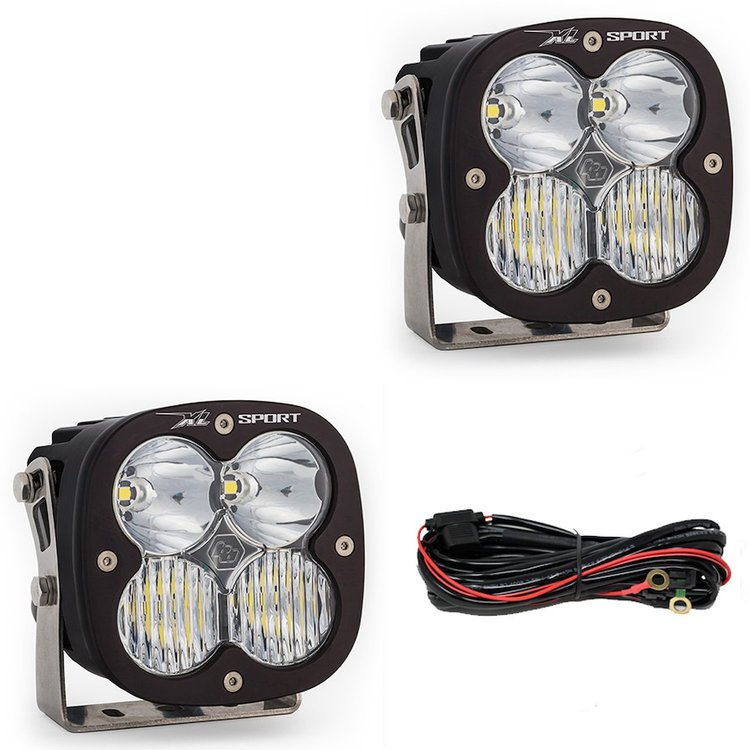 XL Sport Bumper Light Kit for 2020-2022 Jeep Gladiator; 2018-2022 Jeep Wrangler JL w/ OE Steel Bumper