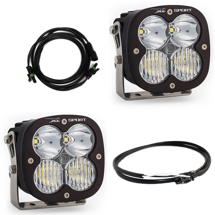 XL Sport Bumper Light Kit for 2020-2022 Jeep Gladiator; 2018-2022 Jeep Wrangler JL w/ OE Steel Bumper