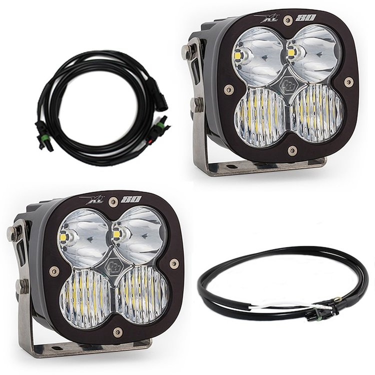 XL80 Bumper Light Kit for 2020-2022 Jeep Gladiator; 2018-2022 Jeep Wrangler JL w/ OE Steel Bumper