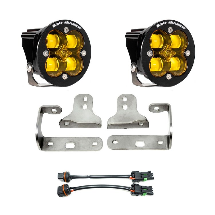 Squadron-R SAE Fog Pocket Light Kit for 2020-2022 Jeep Gladiator; 2018-2022 Jeep Wrangler JL w/ OE Sport Bumper