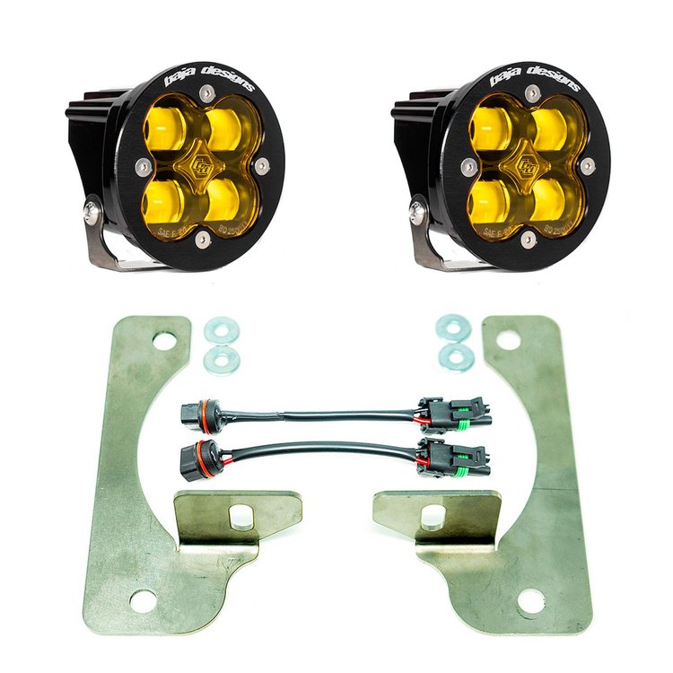 Squadron-R SAE Fog Pocket Light Kit for 2020-2022 Jeep Gladiator; 2018-2022 Jeep Wrangler JL w/ OE Rubicon Bumper