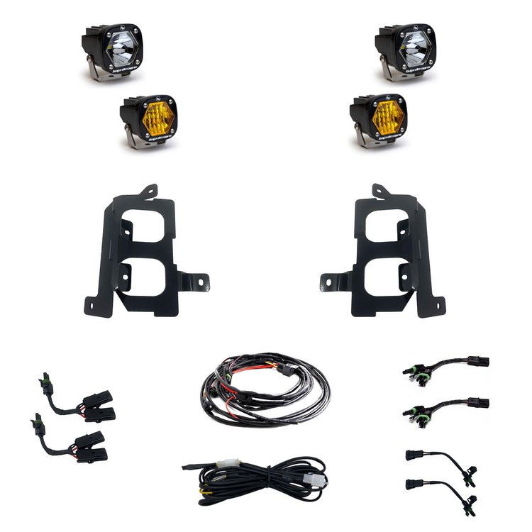S1 Dual Fog Pocket Light Kit for 2020-2022 GMC Sierra 2500HD/3500HD