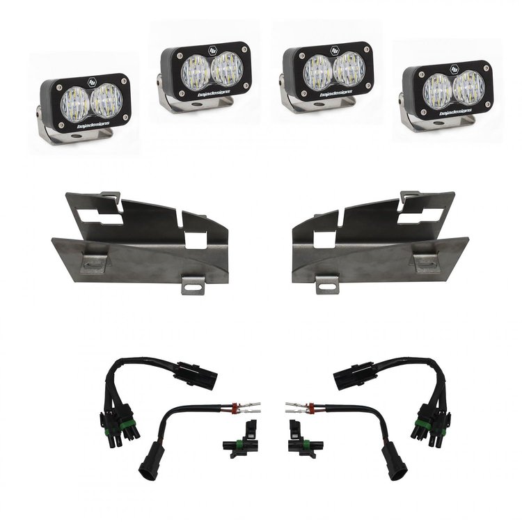 S2 Sport Dual Fog Pocket Light Kit for 2019-2022 RAM 1500 Rebel; 2021-2022 RAM 1500 TRX