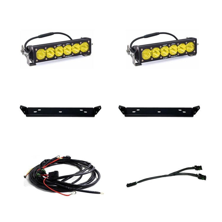 OnX6+ 10 in. Dual Behind Grille Light Bar Kit for 2021-2022 Ford F-150 Raptor