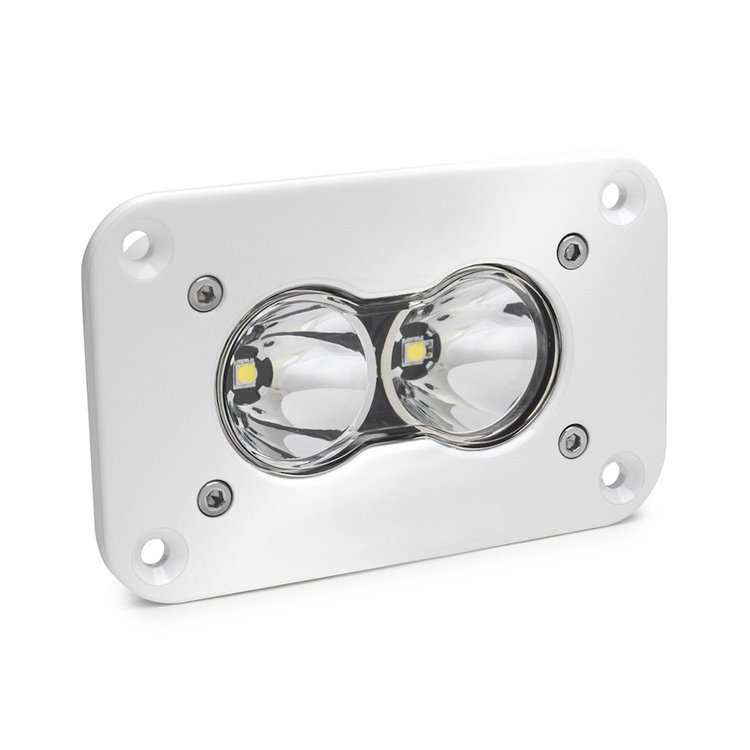 S2 Pro White Flush Mount LED Auxiliary Light Pod [Universal]