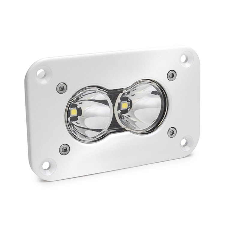 S2 Pro White Flush Mount LED Auxiliary Light Pod [Universal]