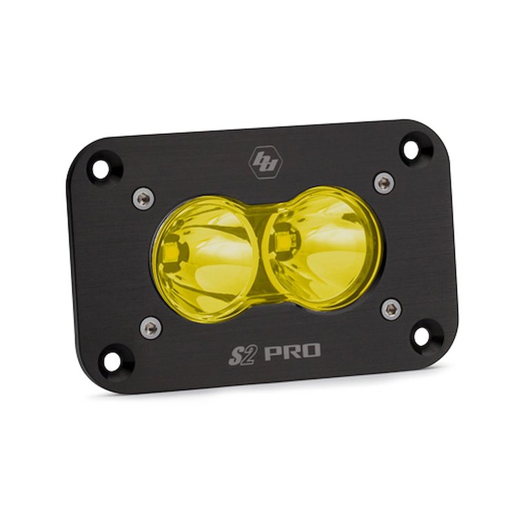 S2 Pro Black Flush Mount LED Auxiliary Light Pod [Universal]