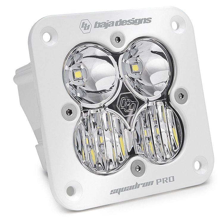 Squadron Pro White Flush Mount LED Auxiliary Light Pod [Universal]