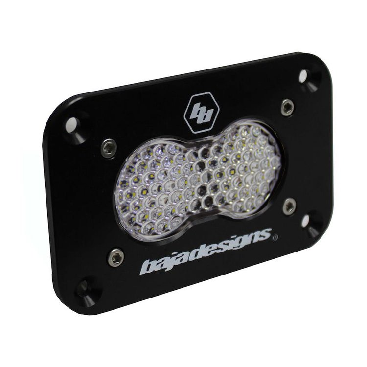 S2 Sport Black Flush Mount LED Auxiliary Light Pod [Universal]