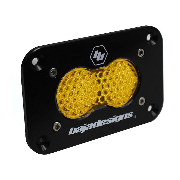 S2 Sport Black Flush Mount LED Auxiliary Light Pod [Universal]