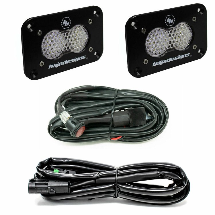 S2 Sport Black Flush Mount LED Light Pod Reverse Kit [Universal]