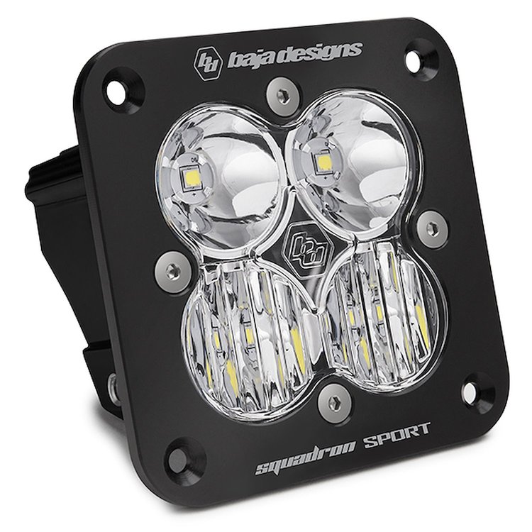 Squadron Sport Black Flush Mount LED Auxiliary Light Pod [Universal]