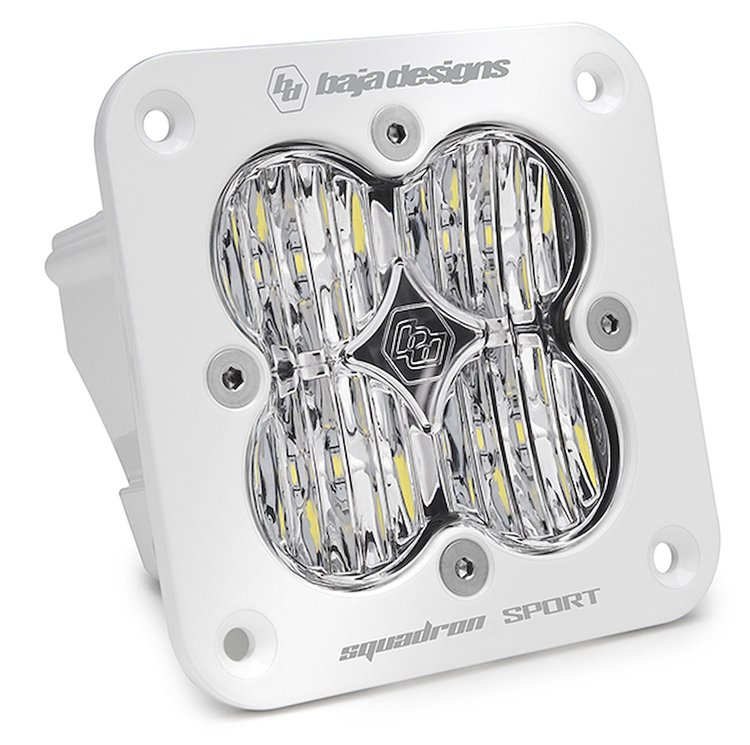 Squadron Sport White Flush Mount LED Auxiliary Light Pod [Universal]