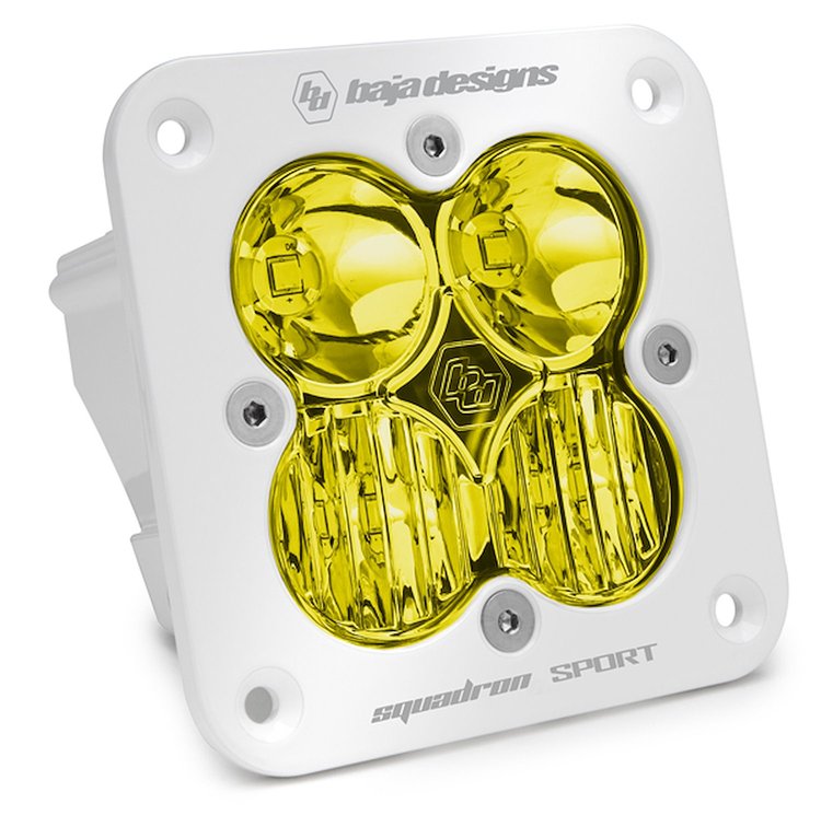 Squadron Sport White Flush Mount LED Auxiliary Light Pod [Universal]