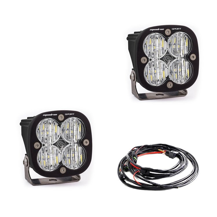 Squadron Sport Black LED Auxiliary Light Pod Pair [Universal]