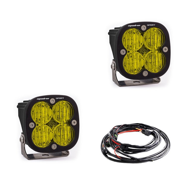 Squadron Sport Black LED Auxiliary Light Pod Pair [Universal]